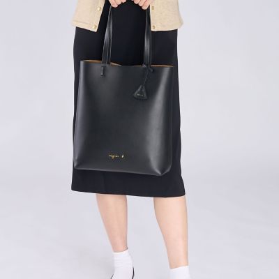 レザー ラージ トートバッグ ABS03－02 | agnes b. (Women