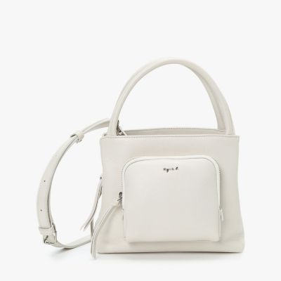 新品★アニエスベーagnes b.オールレザー2wayトートバッグ★牛革 レザー 2way トートバッグ ”Angele” ABS13ー01