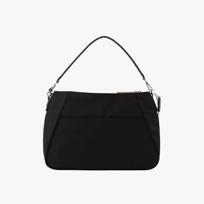 【新品】agnès b. VOYAGE　ビジネスバッグ　ナイロン　黒　肩掛け可能 ナイロン 2way ミディアム ショルダーバッグ ”Origami