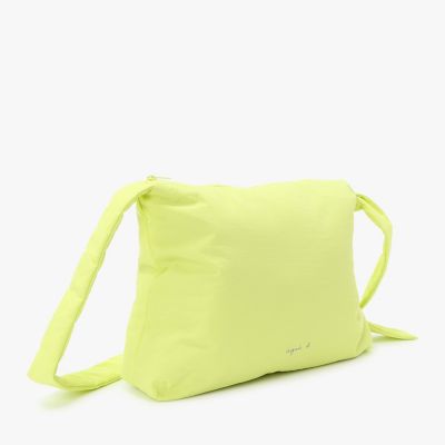 美品　アニエスベー　ショルダーバッグ　ナイロン　濃緑　ロゴ　斜め掛け◎ agnes b.（アニエスベー） ショルダーバッグ バッグ ナイロン スモール