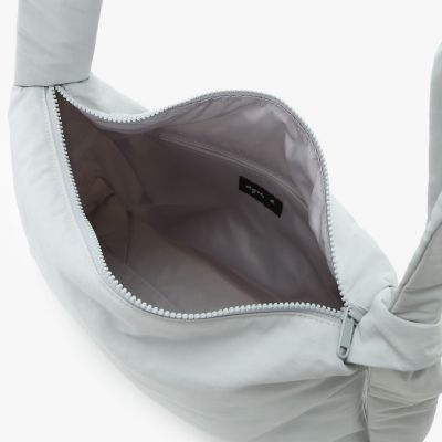使用数日 美品 アニエスベー レザー×ナイロン ロゴ ショルダー ナイロン ロゴ ショルダーバッグ ABS08ー01 | agnes b. (Women