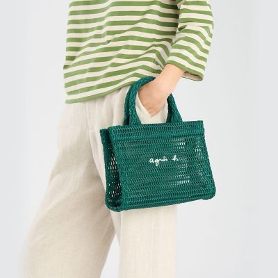 ナイロン メッシュ スモール トートバッグ ABX03－01 | agnes b 