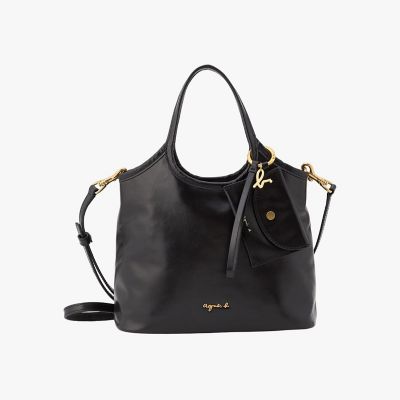 レザー 2way ミディアム トートバッグ ”Nathalie