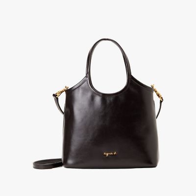 レザー 2way ミディアム トートバッグ ”Nathalie 