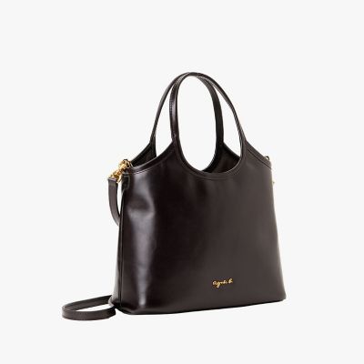 レザー 2way ミディアム トートバッグ ”Nathalie