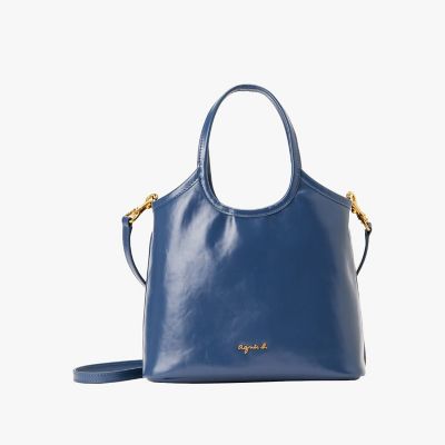 レザー 2way ミディアム トートバッグ ”Nathalie 