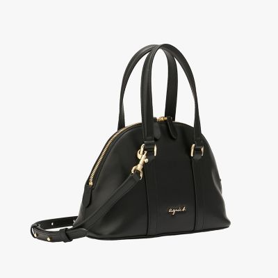 【美品】agnes b. VOYAGE 2way大容量ボストンバッグ レザー 2way ミディアム ボストンバッグ ”Sachi” BBS02