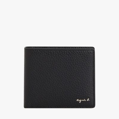 ＜agnes b. HOMME (Men)＞レザー　二つ折り　ウォレット　ＡＢＨ０５－０１