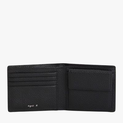 レザー 二つ折り ウォレット ABH05－01 | agnes b. HOMME (Men