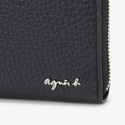 レザー ラウンドジップ ロングウォレット ABH05－03 | agnes b