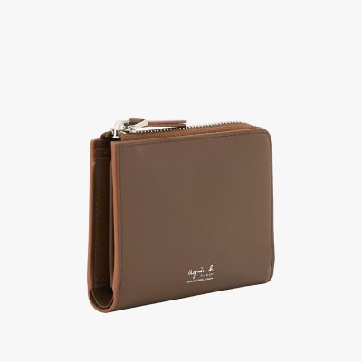 レザー ラウンドジップ二つ折り ウォレット ”Yvon” ZAH04