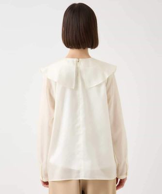 HIROKO BIS / ヒロコビス ラッフルデザインブラウス /洗濯機で洗える HIROKO BIS｜ラッフルデザインブラウス /洗濯機で洗える