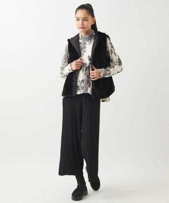 HIROKO BIS / ヒロコビス フェイクファーフードベスト /洗える フェイクファーフードベスト ／洗える | HIROKO BIS (Women