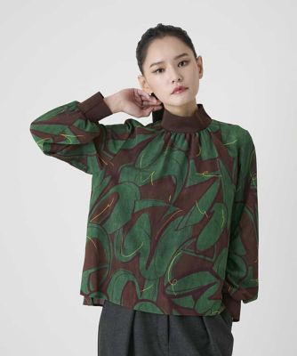 【ヒロコビス】アーティーチェックロングフレアブラウス ウォッシャブル 比翼ボタン HIROKO BIS (Women)のシャツ・ブラウス | レディース | 三越伊勢丹