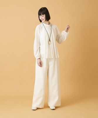 一度のみ着用の美品！Theory 20ss スタンドカラーブラウス アイボリー Theory - 一度のみ着用の美品！Theory 20ss スタンドカラーブラウス