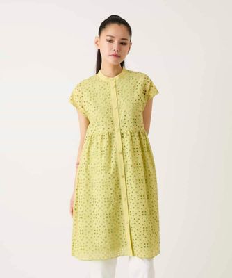 ＜HIROKO BIS (Women)＞アイレット刺繍フレンチスリーブチュニックブラウス