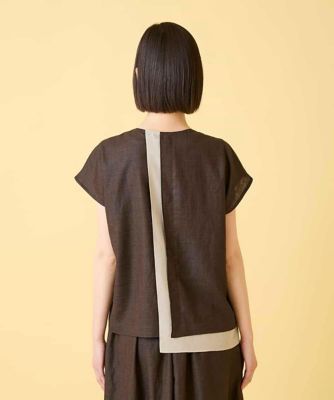 カラーブロックデザインブラウス ／洗える | HIROKO BIS (Women