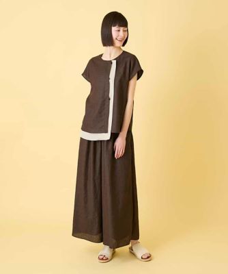 カラーブロックデザインブラウス ／洗える | HIROKO BIS (Women