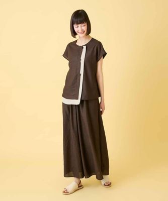 カラーブロックデザインブラウス ／洗える | HIROKO BIS (Women