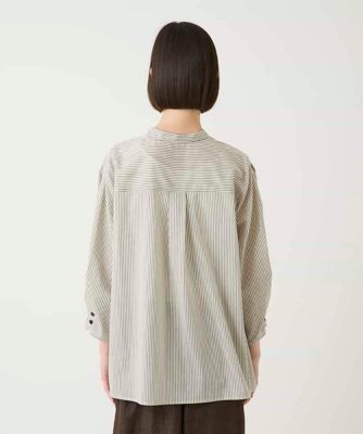 ストライプリネンタッチブラウス ／洗える | HIROKO BIS (Women