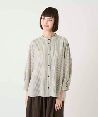 アルチビオ⭐️新品⭐️レディースブラウス⭐️定価31,900円⭐️ストレッチＬ ストライプリネンタッチブラウス ／洗える | HIROKO BIS (Women