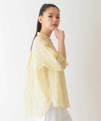 ＜HIROKO BIS (Women)＞ドットシアーショートスリーブシャツ　／洗える