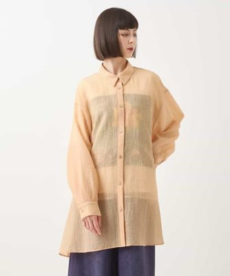 ＜HIROKO BIS (Women)＞シュリンクシアーロングシャツ