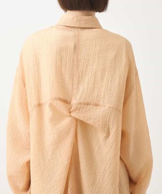 シュリンクシアーロングシャツ