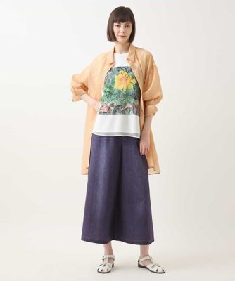 シュリンクシアーロングシャツ