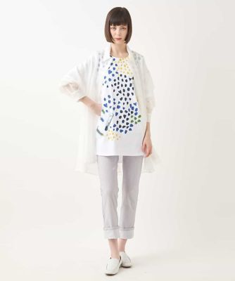 シュリンクシアーロングシャツ