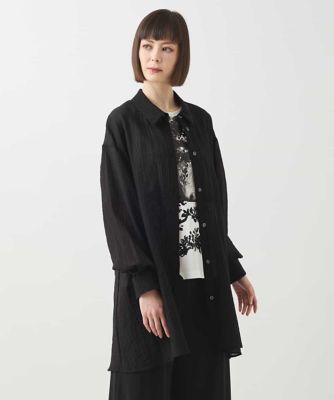 シュリンクシアーロングシャツ