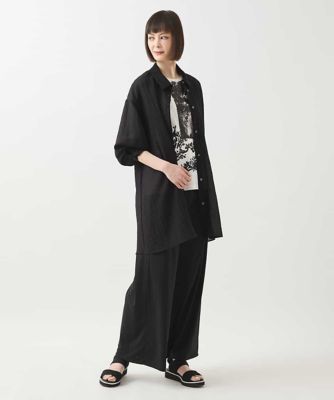シュリンクシアーロングシャツ