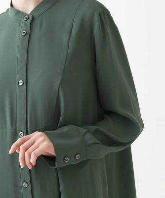 HIROKO BIS / ヒロコビス バックサテンジョーゼットブラウス /洗濯機で洗える バックサテンジョーゼットブラウス ／洗濯機で洗える | HIROKO