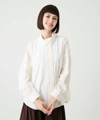 タイプライター比翼デザインブラウス ／洗える | HIROKO BIS (Women