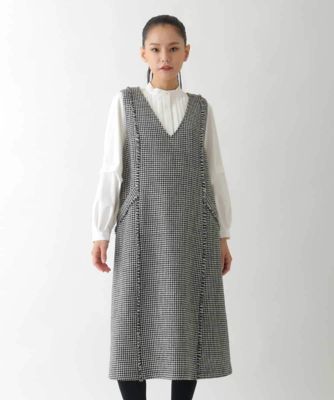 千鳥チェックツイードジャンパースカート | HIROKO BIS (Women