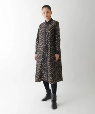 ハート柄ドット衿付きシャツワンピース ／洗える | HIROKO BIS (Women