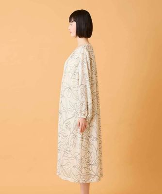 ボタニカルモチーフピンタックワンピース ／洗える | HIROKO BIS
