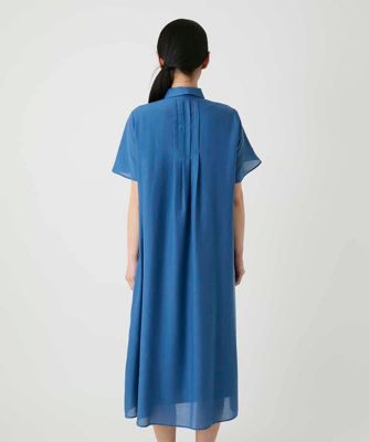 タックデザインシャツワンピース ／洗濯機で洗える | HIROKO BIS