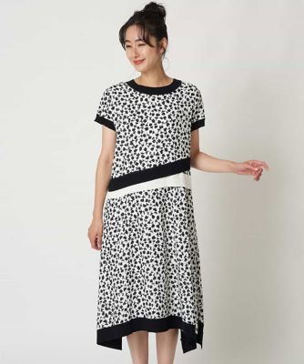 ＜HIROKO BIS (Women)＞【洗える】フラワーパターンワンピース