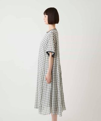 サッカーチェック半袖ワンピース | HIROKO BIS (Women)/ヒロコビス