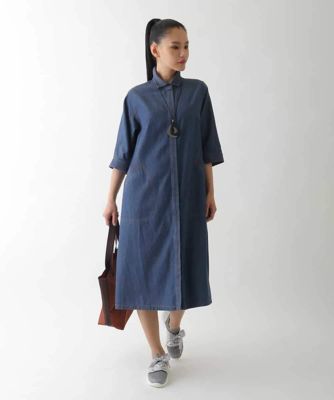 ステッチポイントデニムワンピース ／洗える | HIROKO BIS (Women