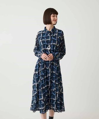 変形チェックシアーワンピース | HIROKO BIS (Women)/ヒロコビス