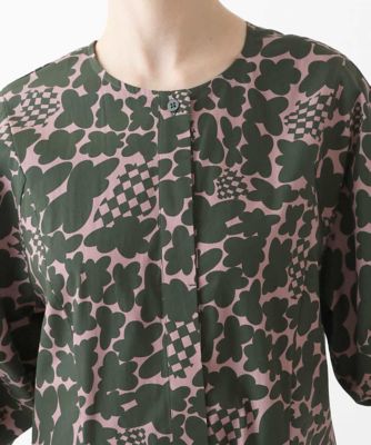 幾何フラワーコンシャスシルエットワンピース ／洗える | HIROKO BIS