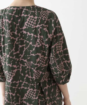 幾何フラワーコンシャスシルエットワンピース ／洗える | HIROKO BIS