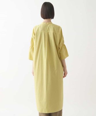 ヒロコビス＊美品ワンピース 大きいサイズ】ハート柄ドット衿付きシャツワンピース ／洗える