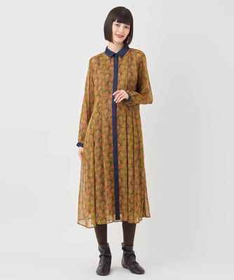 ボタニカルプリント楊柳ワンピース ／洗える | HIROKO BIS