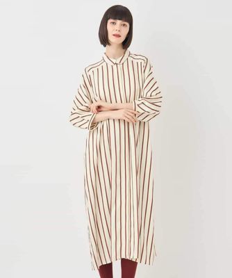 ＜HIROKO BIS (Women)＞ストライプシャツワンピース