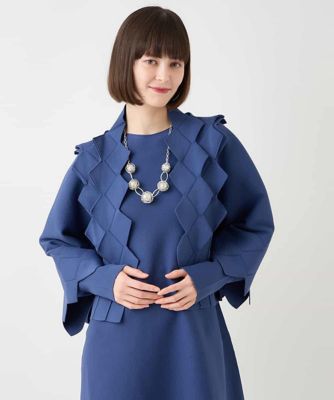HIROKO BIS (Women)/ヒロコビス 立体モチーフショートカーディガン