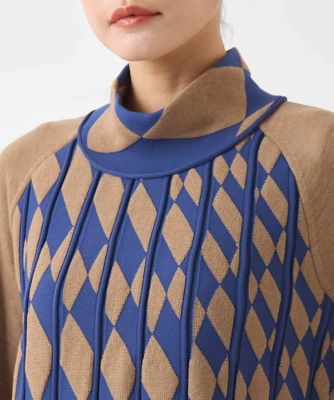 HIROKO BIS / ヒロコビス ジャカードハイネックプルオーバー ジャカードハイネックプルオーバー | HIROKO BIS (Women