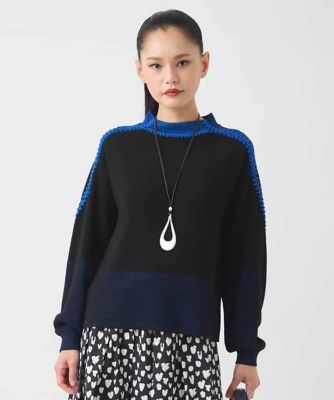 プレーティング刺繍ニットプルオーバー | HIROKO BIS (Women